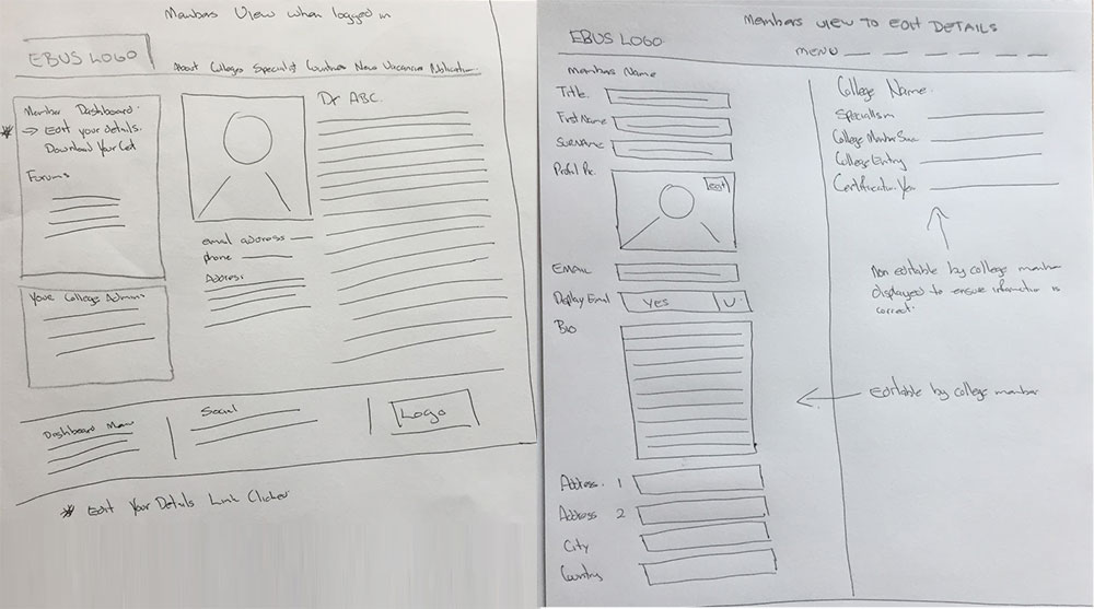 EBVS Wireframe